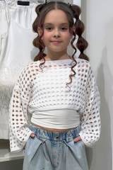 Купити Джемпер ажурний… Suzie Сю26-39Бл(SW134-Y6F24) на КідБутік Джемпер ажурний… Suzie Сю26-39Бл(SW134-Y6F24)