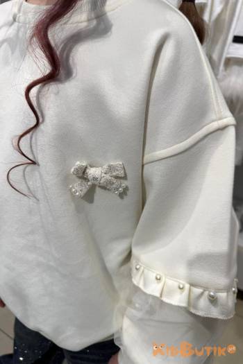 Купить Свитшот молочный с бантиком Bolina Baby И26-71Мол(Z8968) на КидБутик Свитшот молочный с бантиком Bolina Baby И26-71Мол(Z8968)