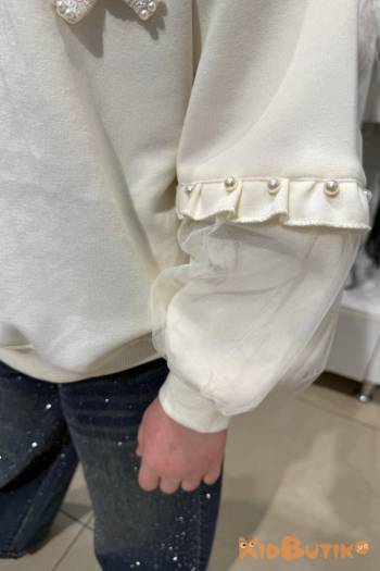 Купить Свитшот молочный с бантиком Bolina Baby И26-71Мол(Z8968) на КидБутик Свитшот молочный с бантиком Bolina Baby И26-71Мол(Z8968)