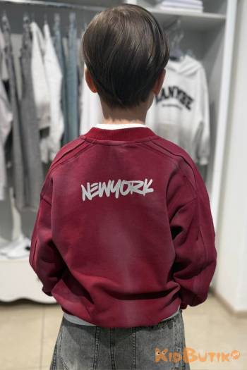 Купити Світшот бордовий "SERCON NEWYORK" Bolina Baby И26-68(J69T173) на КідБутік Світшот бордовий "SERCON NEWYORK" Bolina Baby И26-68(J69T173)