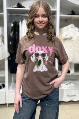 Футболка шоколадная с таксой "Doxy girl" LOCOLOCO ЛЛ26-6Шок(8633)
