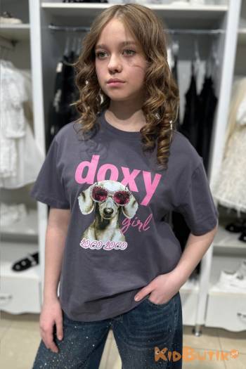 Купити Футболка сіра з таксою "Doxy girl" LOCOLOCO ЛЛ26-6Сір(8633) на КідБутік Футболка сіра з таксою "Doxy girl" LOCOLOCO ЛЛ26-6Сір(8633)