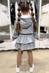 Купить Костюм 2-ка серый с кружевом Другие бренды В*Р26-5сір(26675) на КидБутик Костюм 2-ка серый с кружевом Другие бренды В*Р26-5сір(26675)