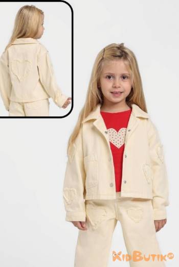 Купить Джинсовая курточка желтого цвета для девочки Escabel Kids Ес26-25Жт(26152) на КидБутик Джинсовая курточка желтого цвета для девочки Escabel Kids Ес26-25Жт(26152)