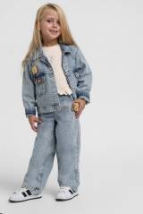 Купить Джинси голубого цвета для девочки Escabel Kids Ес26-22(26117) на КидБутик Джинси голубого цвета для девочки Escabel Kids Ес26-22(26117)