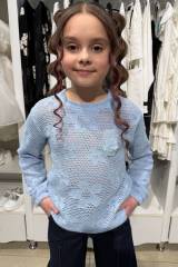 Купити Кофточка зі стразами блакитного кольору для дівчинки Escabel Kids Ес26-4Блак(36148) на КідБутік Кофточка зі стразами блакитного кольору для дівчинки Escabel Kids Ес26-4Блак(36148)