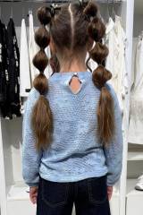 Кофточка зі стразами блакитного кольору для дівчинки Escabel Kids Ес26-4Блак(36148)