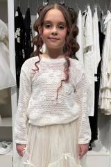 Купити Кофточка зі стразами кремового кольору для дівчинки Escabel Kids Ес26-4Крем(36148) на КідБутік Кофточка зі стразами кремового кольору для дівчинки Escabel Kids Ес26-4Крем(36148)