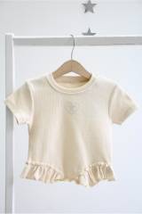 Купить Футболка бежевая для девочки Escabel Kids Ес26-32Беж(36202) на КидБутик Футболка бежевая для девочки Escabel Kids Ес26-32Беж(36202)