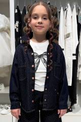 Купить Куртка джинсовая синего цвета Escabel Kids Ес26-1(26108) на КидБутик Куртка джинсовая синего цвета Escabel Kids Ес26-1(26108)