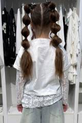 Купить Лонгслив с кружевом белого цвета для девочки Escabel Kids Ес26-30(36195) на КидБутик Лонгслив с кружевом белого цвета для девочки Escabel Kids Ес26-30(36195)