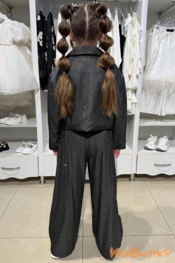 Купить Костюм 2-ка черный штаны+пиджак со стразами Escabel Kids Ес26-28(36184) на КидБутик Костюм 2-ка черный штаны+пиджак со стразами Escabel Kids Ес26-28(36184)
