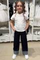 Купить Футболка белая с кружевом и розами Escabel Kids Ес26-31Мол(36197) на КидБутик Футболка белая с кружевом и розами Escabel Kids Ес26-31Мол(36197) - фото 2