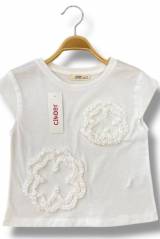 Купить Футболка белая для девочки Çikoby Сік26-25(СК70449) на КидБутик Футболка белая для девочки Çikoby Сік26-25(СК70449)