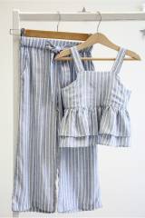 Купить Костюм в полоску штаны+топ для девочки Çikoby Сік26-39(СК75413) на КидБутик Костюм в полоску штаны+топ для девочки Çikoby Сік26-39(СК75413)