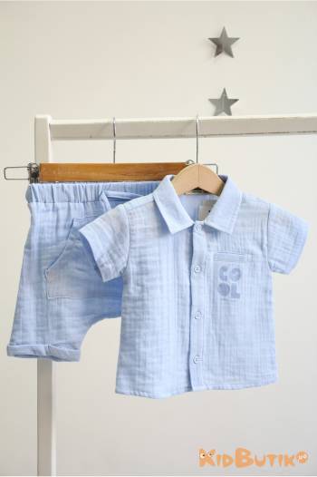 Купить Костюм 2-ка рубашка+шорты для мальчика Çikoby Сік26-18(СЕ71004) на КидБутик Костюм 2-ка рубашка+шорты для мальчика Çikoby Сік26-18(СЕ71004)