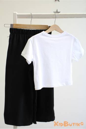 Купити Костюм 2-ка футболка +палаццо для дівчинки Çikoby Сік26-38(СК75403) на КідБутік Костюм 2-ка футболка +палаццо для дівчинки Çikoby Сік26-38(СК75403)