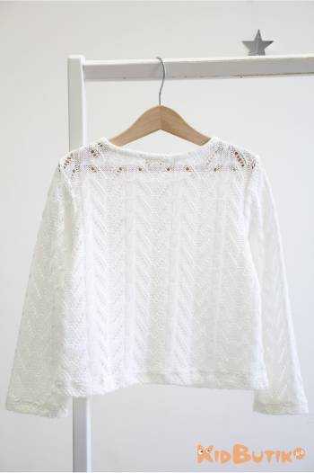 Купить Кофта молочного цвета для девочки Çikoby Сік26-31(СК70766) на КидБутик Кофта молочного цвета для девочки Çikoby Сік26-31(СК70766)