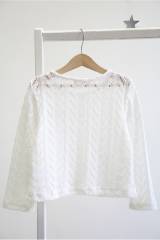 Купить Кофта молочного цвета для девочки Çikoby Сік26-31(СК70766) на КидБутик Кофта молочного цвета для девочки Çikoby Сік26-31(СК70766)