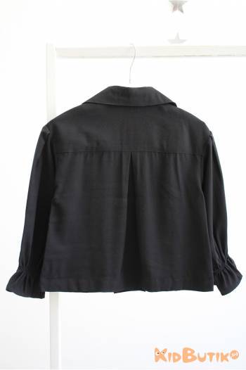 Купить Пиджак тренч черный для девочки Çikoby Сік26-21(СК50416) на КидБутик Пиджак тренч черный для девочки Çikoby Сік26-21(СК50416)