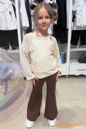 Купить Комплект ажурный джемпер+майка Çikoby Сік26-29(СК70752) на КидБутик Комплект ажурный джемпер+майка Çikoby Сік26-29(СК70752)