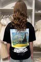 Купить Футболка черная с картиной VAN GOGH LOCOLOCO ЛЛ26-25Чор(8226) на КидБутик Футболка черная с картиной VAN GOGH LOCOLOCO ЛЛ26-25Чор(8226)