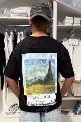 Купить Футболка черная с картиной VAN GOGH LOCOLOCO ЛЛ26-25Чор(8226) на КидБутик Футболка черная с картиной VAN GOGH LOCOLOCO ЛЛ26-25Чор(8226)