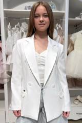 Купить Жакет молочного цвета для девочки Suzie Сю26-56Мол(SZ007-Y6F01) на КидБутик Жакет молочного цвета для девочки Suzie Сю26-56Мол(SZ007-Y6F01)