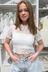 Купить Футболка топ молочного цвета Виаль Suzie Сю26-28Мол(TP059-Y6F04) на КидБутик Футболка топ молочного цвета Виаль Suzie Сю26-28Мол(TP059-Y6F04)