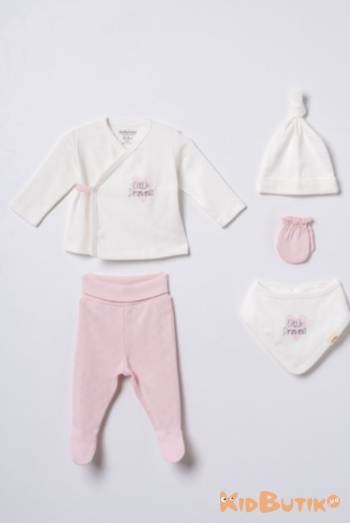 Купить Комплект из 5-ти предметов для маленькой девочки BabyCosy Bc26-4556 на КидБутик Комплект из 5-ти предметов для маленькой девочки BabyCosy Bc26-4556