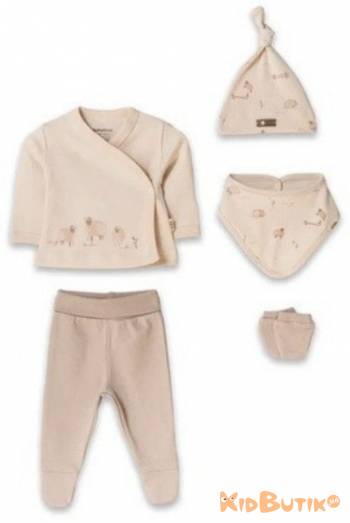 Купити Набір із 5-ти предметів для новонародженого хлопчика BabyCosy Bc26-8189 на КідБутік Набір із 5-ти предметів для новонародженого хлопчика BabyCosy Bc26-8189