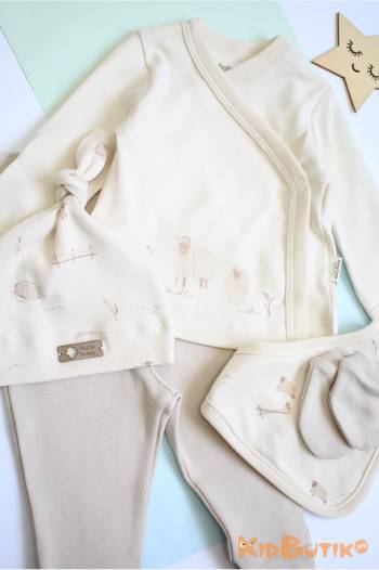 Купити Набір із 5-ти предметів для новонародженого хлопчика BabyCosy Bc26-8189 на КідБутік Набір із 5-ти предметів для новонародженого хлопчика BabyCosy Bc26-8189
