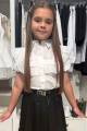 Купить Блузка школьная на короткий рукав Little Lady Кс26-23Мол(8210А) на КидБутик Блузка школьная на короткий рукав Little Lady Кс26-23Мол(8210А)