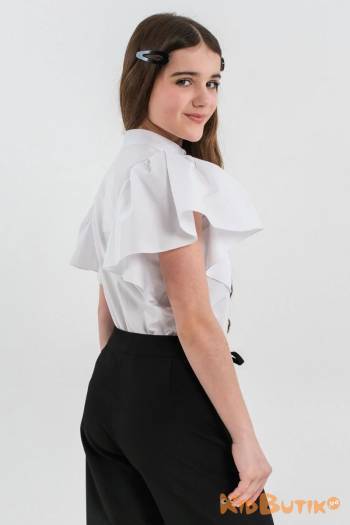 Купити Блуза біла з рукавами-оборками Флоренс Suzie Сю26-80Бл(BL037-Y6F13) на КідБутік Блуза біла з рукавами-оборками Флоренс Suzie Сю26-80Бл(BL037-Y6F13)