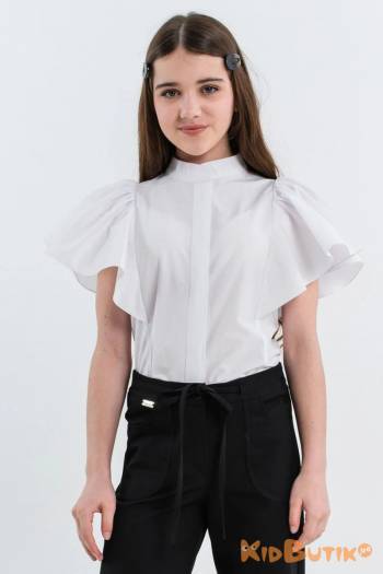 Купити Блуза біла з рукавами-оборками Флоренс Suzie Сю26-80Бл(BL037-Y6F13) на КідБутік Блуза біла з рукавами-оборками Флоренс Suzie Сю26-80Бл(BL037-Y6F13)