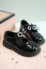 Купить Туфли лаковые черные с бантиком Fasion Kids 26-59075(55075)Чор на КидБутик Туфли лаковые черные с бантиком Fasion Kids 26-59075(55075)Чор