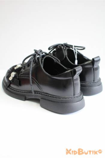 Купити Туфлі чорні на шнурівці для дівчинки Fasion Kids 26-8831Чор на КідБутік Туфлі чорні на шнурівці для дівчинки Fasion Kids 26-8831Чор