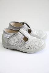 Тапочки серебристые Даша BeHappy Waldi 26-278-907