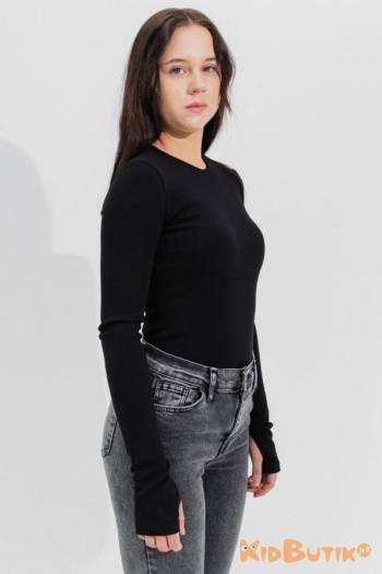 Купити Лонгслів чорний з вирізом під пальчик Остін Suzie Сю26-78Чор(SW199-Y6F22) на КідБутік Лонгслів чорний з вирізом під пальчик Остін Suzie Сю26-78Чор(SW199-Y6F22)