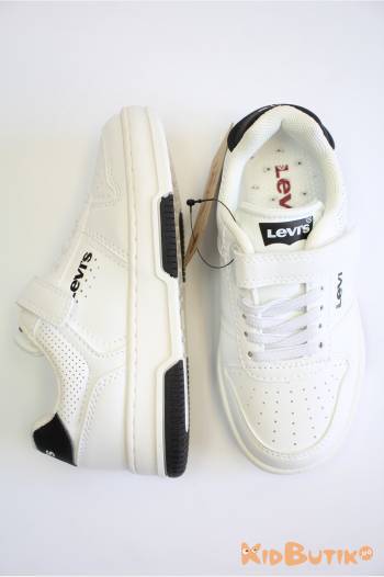 Купить Кроссовки белые со вставками Levi's Levi's Lv26-VMAV0010Sбіл/чор на КидБутик Кроссовки белые со вставками Levi's Levi's Lv26-VMAV0010Sбіл/чор