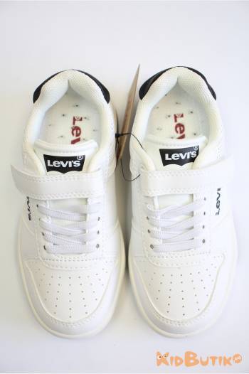 Купить Кроссовки белые со вставками Levi's Levi's Lv26-VMAV0010Sбіл/чор на КидБутик Кроссовки белые со вставками Levi's Levi's Lv26-VMAV0010Sбіл/чор