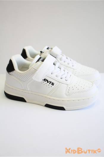 Купить Кроссовки белые со вставками Levi's Levi's Lv26-VMAV0010Sбіл/чор на КидБутик Кроссовки белые со вставками Levi's Levi's Lv26-VMAV0010Sбіл/чор