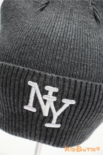 Купити Шапка сіра з нашивкою "NY" Makko Мк26-36Анрац(03726) на КідБутік Шапка сіра з нашивкою "NY" Makko Мк26-36Анрац(03726)