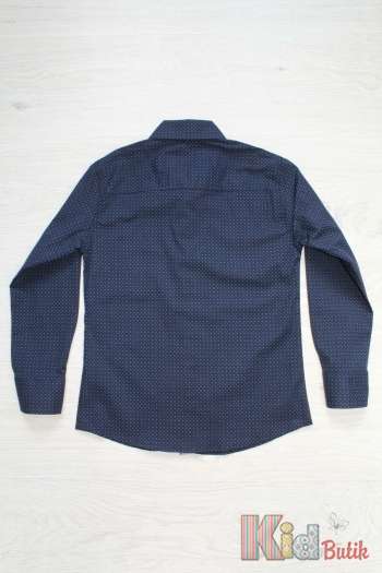 Купити Сорочка синя з візерунком A-yugi Jeans Т16-113Сн(18023) л на КідБутік Сорочка синя з візерунком A-yugi Jeans Т16-113Сн(18023) л