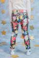 Купить Штаны скини для девочки с цветочным принтом A-yugi Jeans Т15-57 З на КидБутик Штаны скини для девочки с цветочным принтом A-yugi Jeans Т15-57 З - фото 2