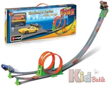 Игровой набор &laquo;Трек. Скоростная Петля&raquo; (2 дорожки + 2 машинки) Bburago 18-30070   л