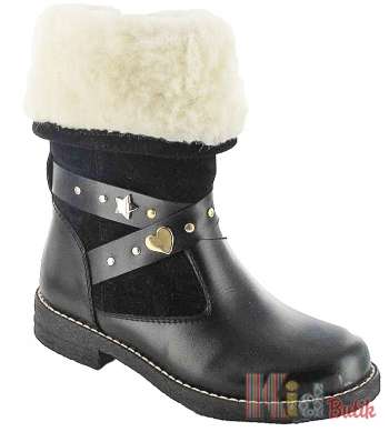 Сапоги зимние с пряжкой для девочки Bartek w15-74324 R54 л